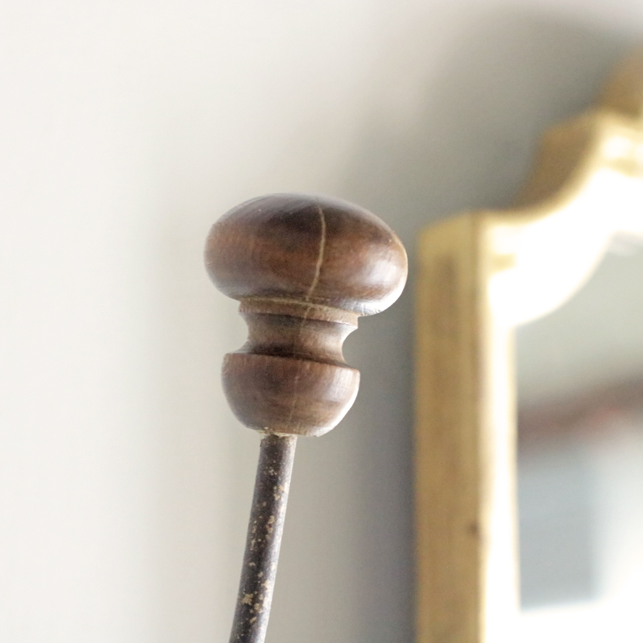 [鉄×木製 1920年 アトリエ ]フランス コートフック アールヌーボー 装飾 コートハンガー アイアン フック フランスアンティーク #C_画像3