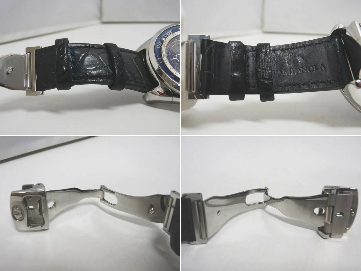 シチズン 腕時計 カンパノラ 112 コスモサイン 4398-T015425 TA CTV57-1231 青文字盤 ブラック クオーツ CITIZEN CAMPANOLA 112 COSMOSIGN_画像9