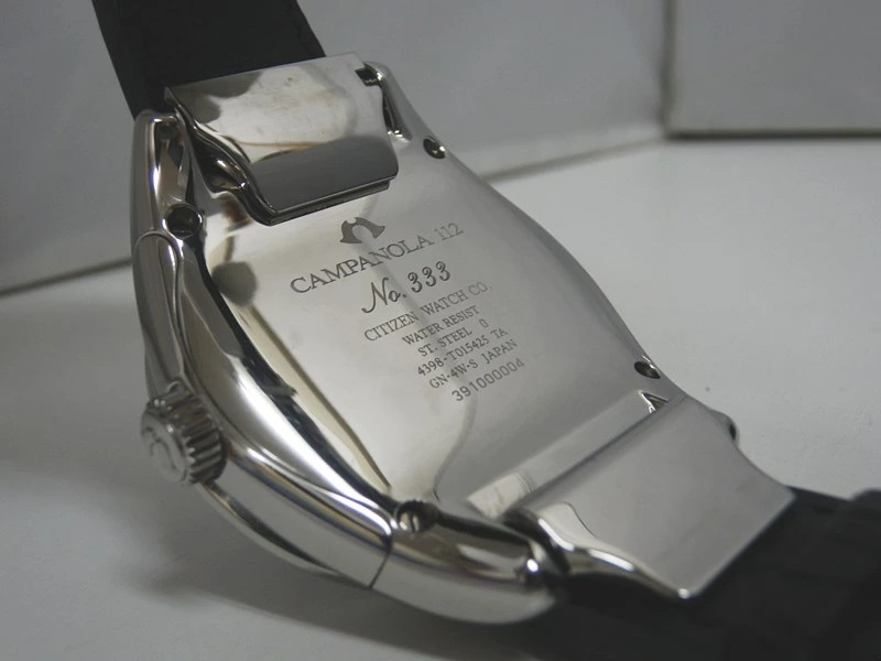 シチズン 腕時計 カンパノラ 112 コスモサイン 4398-T015425 TA CTV57-1231 青文字盤 ブラック クオーツ CITIZEN CAMPANOLA 112 COSMOSIGN_画像6