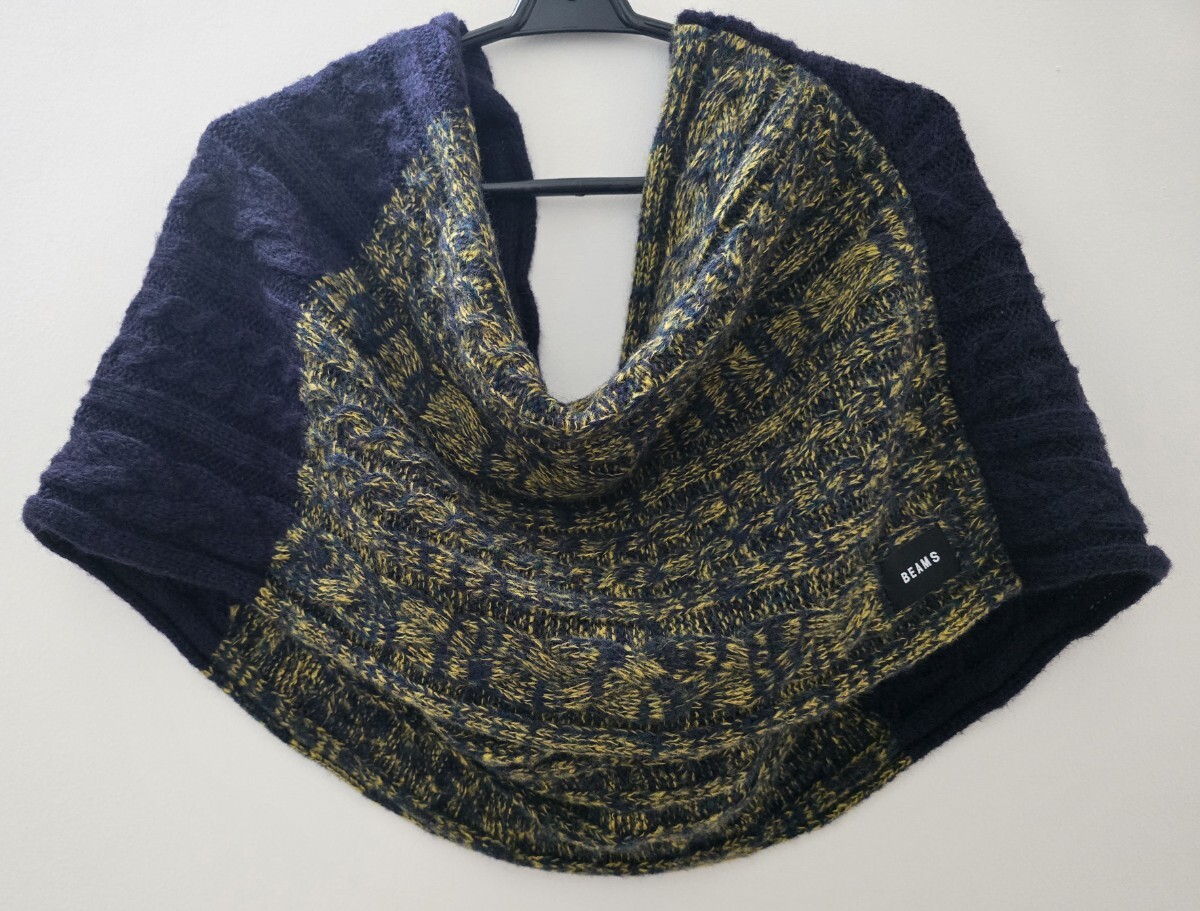 BEAMS ビームス 2トーン スヌード マフラー_画像2