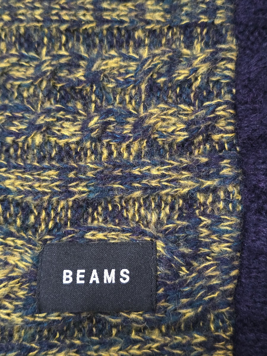 BEAMS ビームス 2トーン スヌード マフラー_画像3