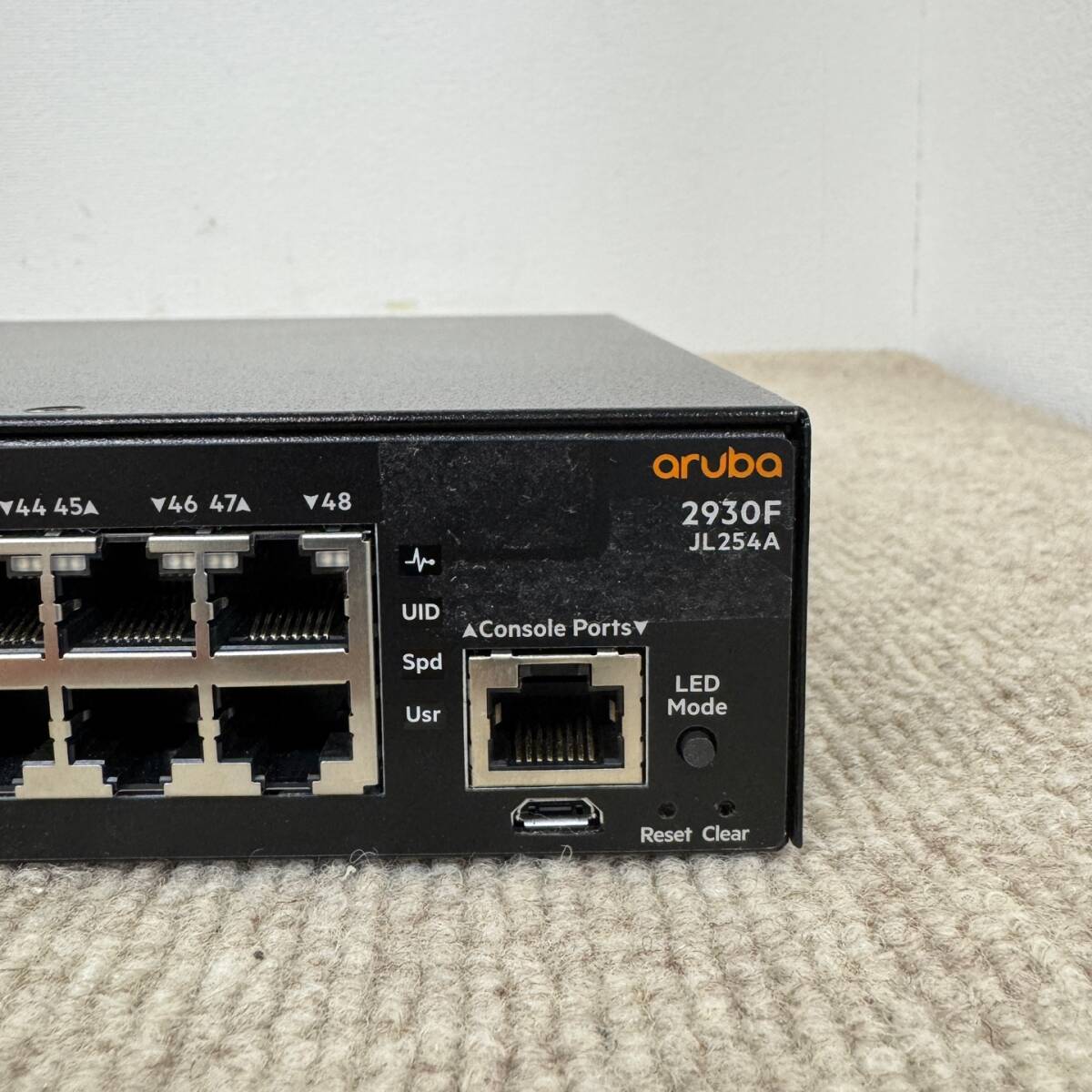 Aruba JL254A 2930F 48G 4SFP+ Ethernet Switch JL254-60001 初期化済み 動作品 [NW100]_画像3