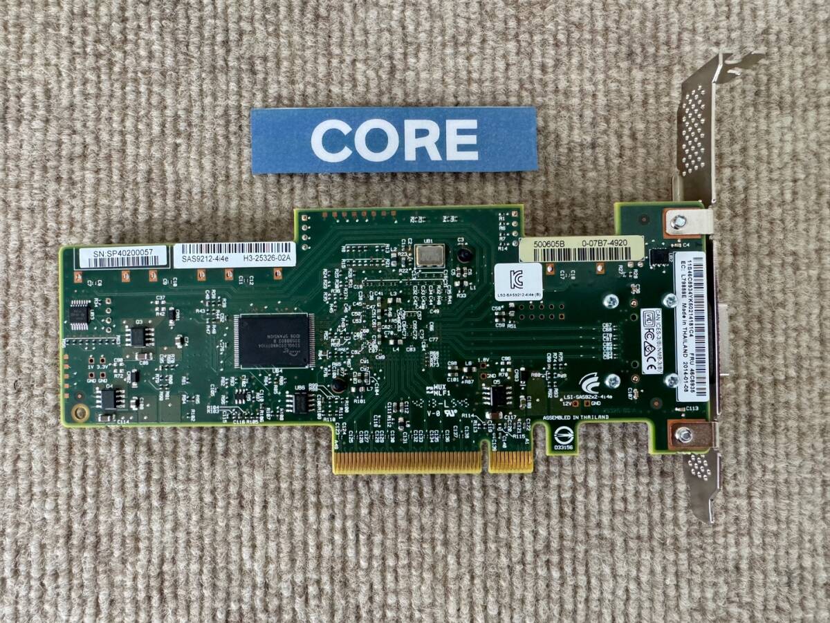 LSI 6GB SAS9212-4i4e L79888E SAS Card SASコントローラー [PT749]_画像2