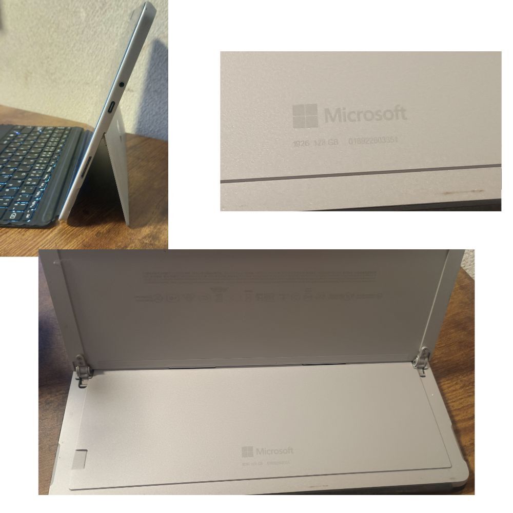 訳アリ格安　Surface Go 2 8GB/128GB 純正キーボード＆ACアダプター付 動作良好中古品 Windows11Pro タブレットPC　ノート　管理番号11D_画像3