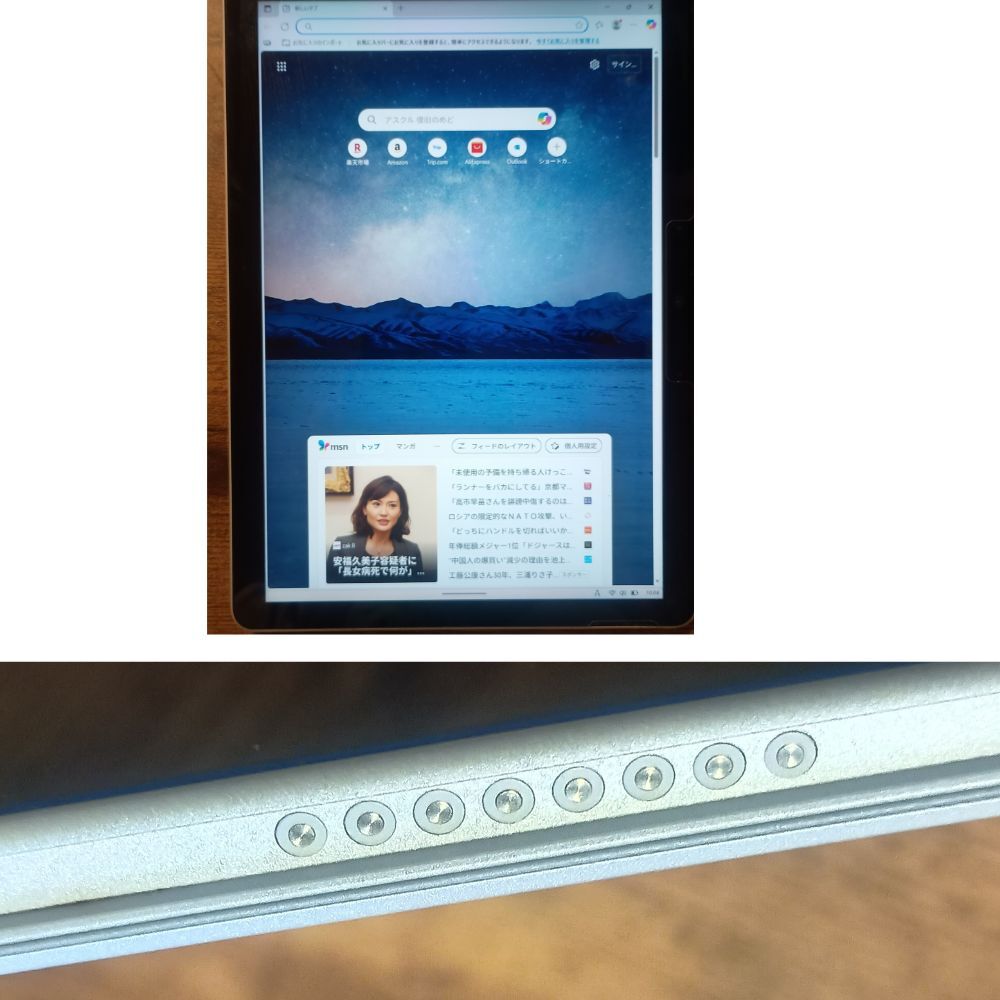 訳アリ格安　Surface Go 2 8GB/128GB 純正キーボード＆ACアダプター付 動作良好中古品 Windows11Pro タブレットPC　ノート　管理番号11D_画像5
