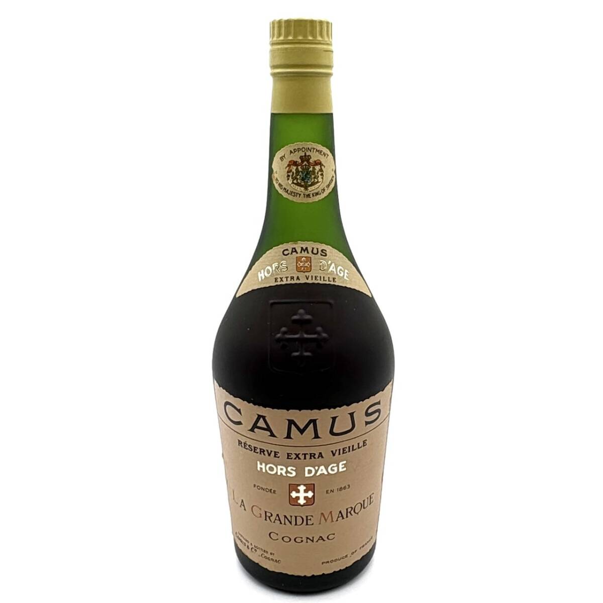 25仙/A012575-1/KK4000/Y121-609/ 酒 CAMUS カミュ HORS DAGE EXTRA VIEILLE COGNAC ブランデー コニャック 700ml_画像1