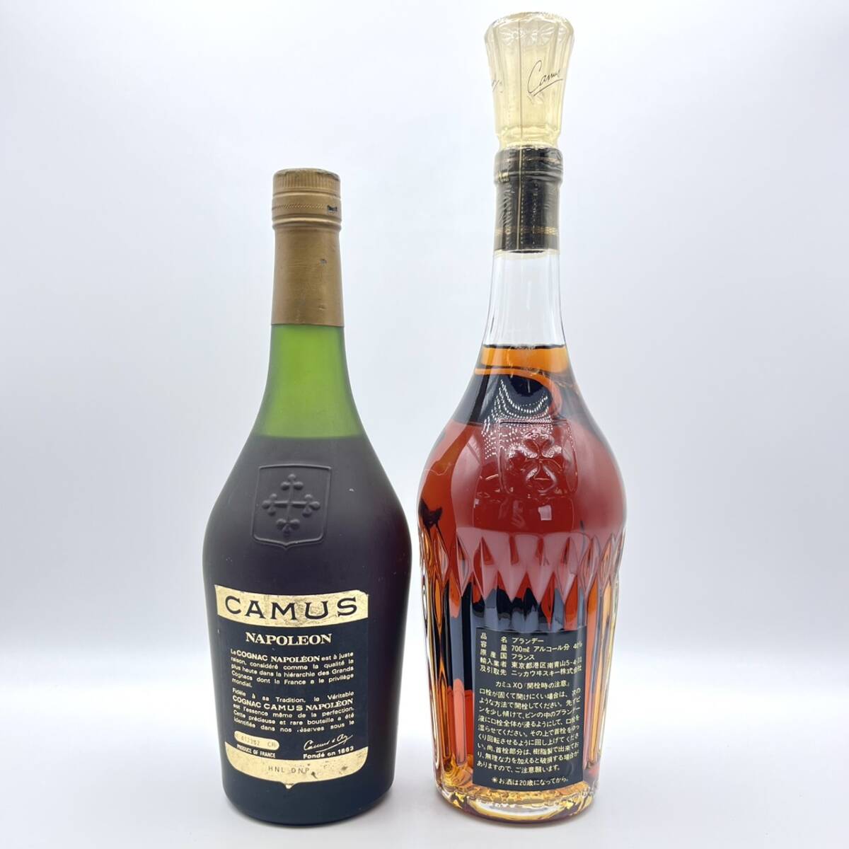 25仙/A012631-1/AJ4000/Z121-707/ 酒 2本まとめ CAMUS NAPOLEON COGNAC/CAMUS XO COGNAC 40% 700ml_画像3
