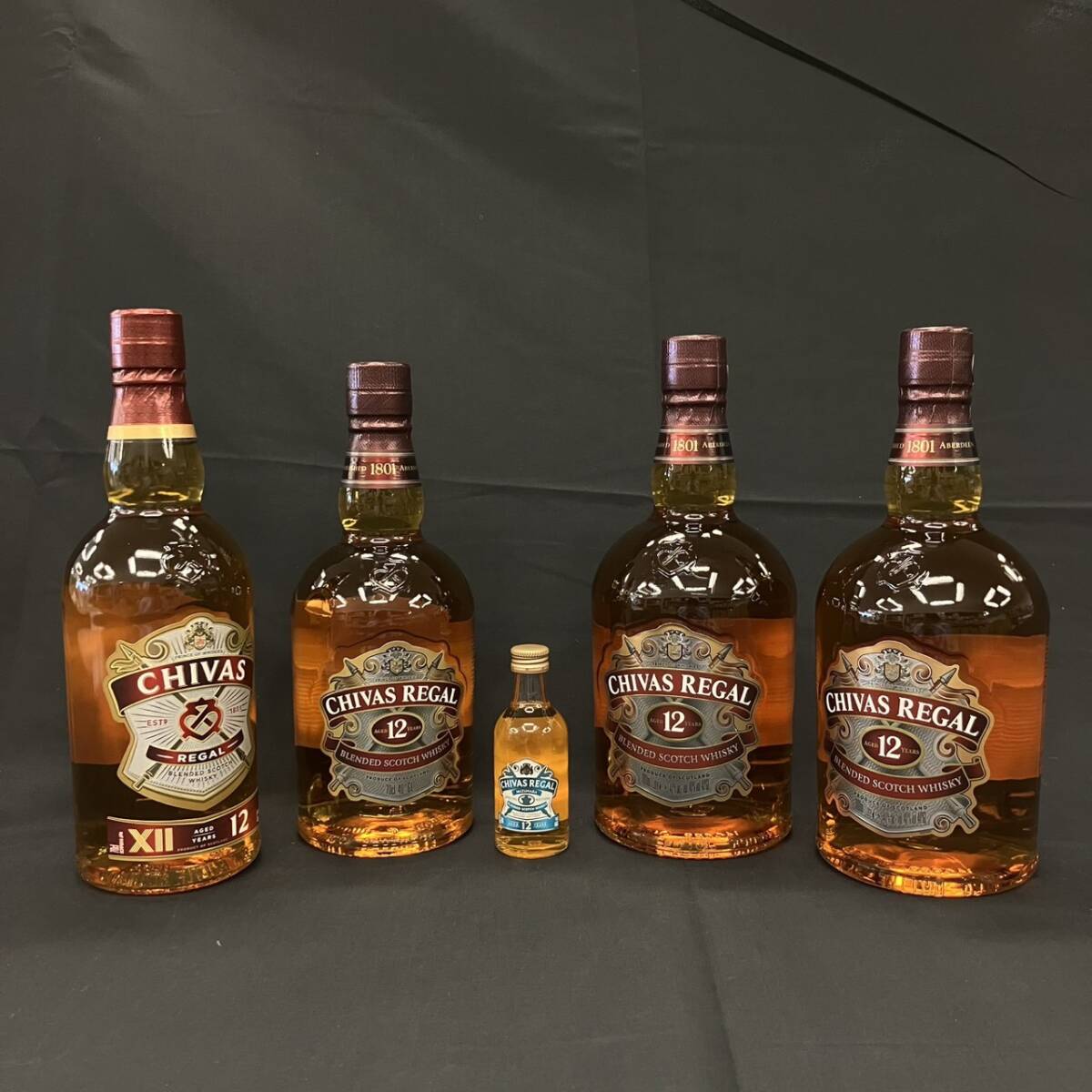 25浦/A028960-2/SY4000/G121-104/ 酒5本まとめ CHIVAS REGAL シーバスリーガル AGED 12 YEARS/CHIVAS REGAL MIZUNARA _画像1