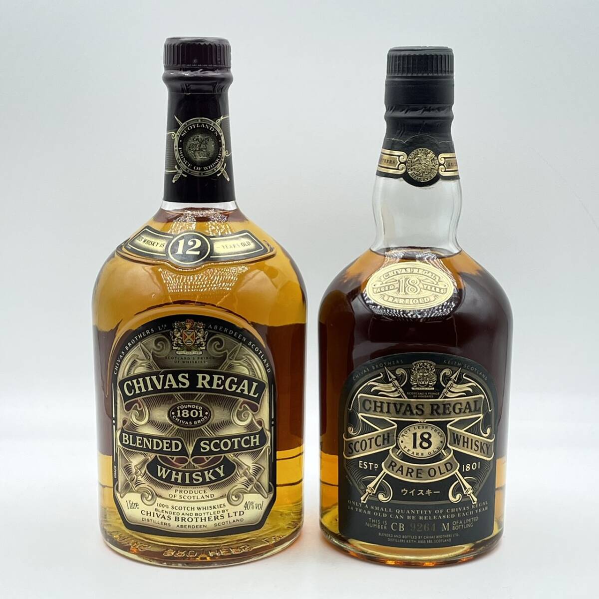 25名/A043139-4/AM4000/K121-404/ 酒2本まとめ CHIVAS REGAL 12年 箱付き/CHIVAS REGAL 18年 RARE OLD ※目減りあり_画像2