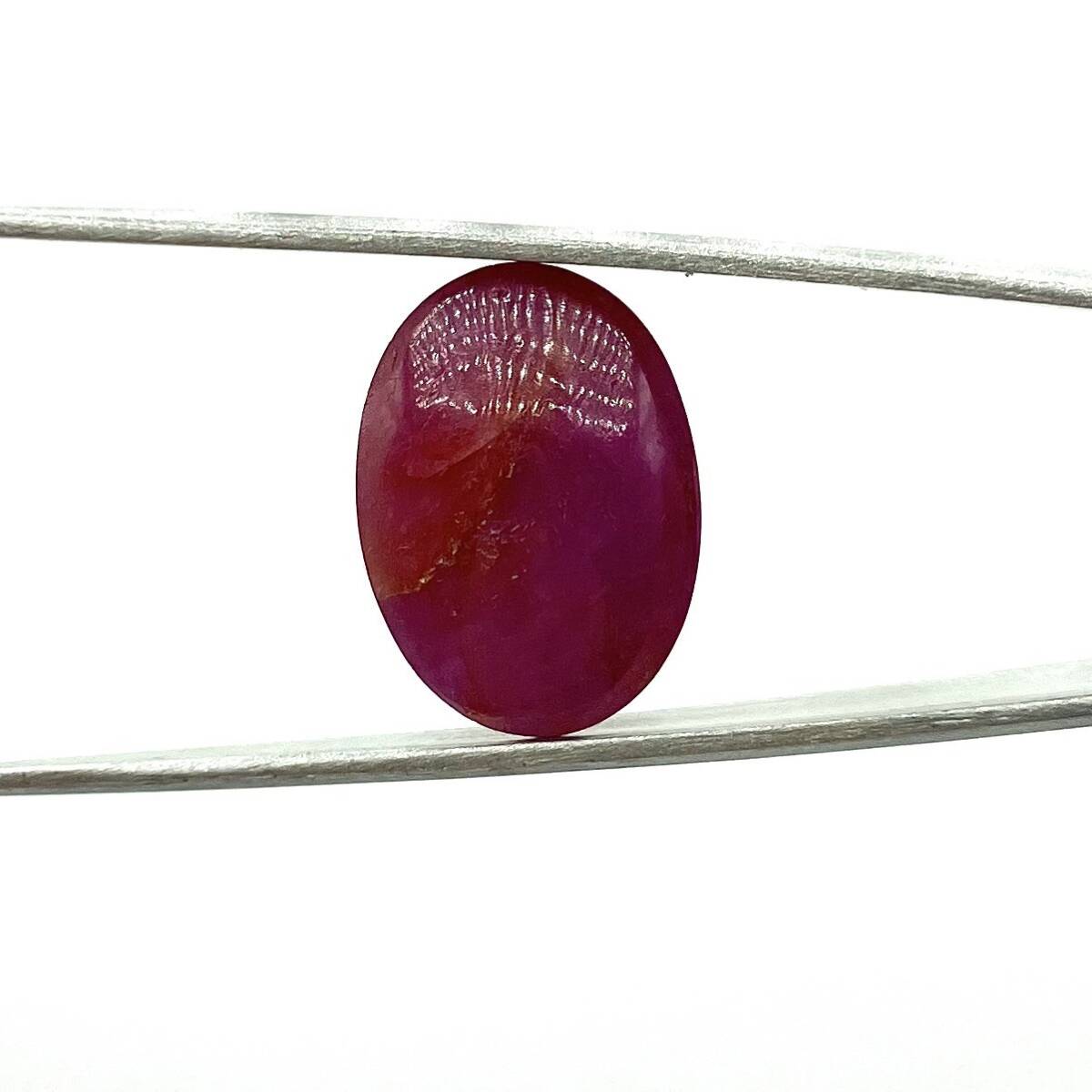 z/z/z/G121-143/ 天然スタールビー ルース 裸石 1粒 12.725ct 赤色 日宝協ソーティング付き _画像4