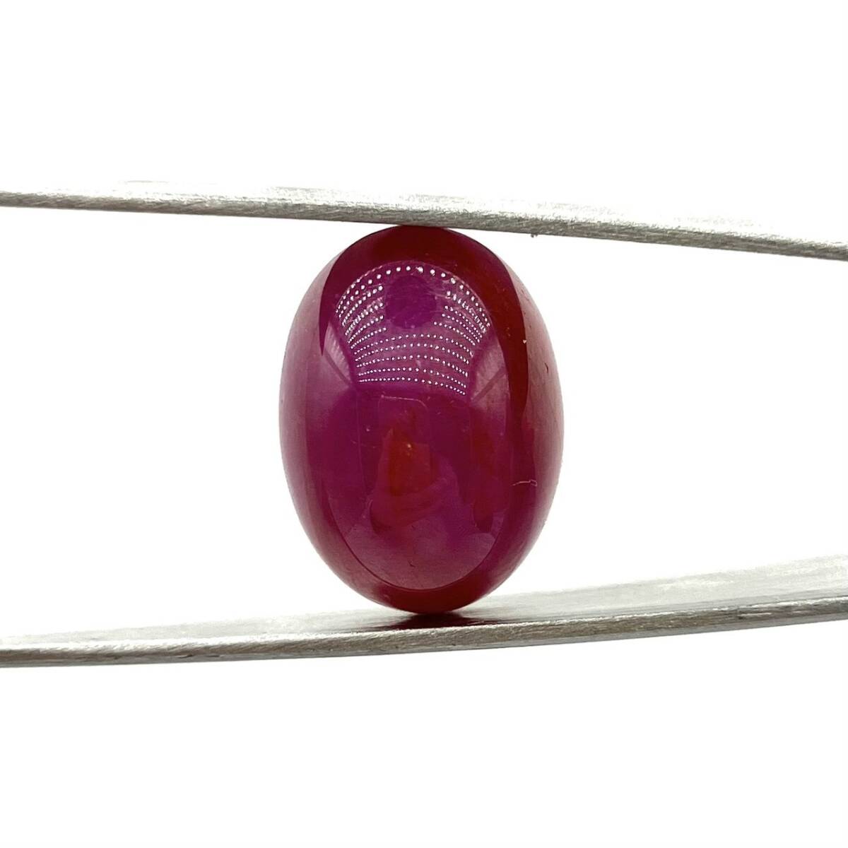 z/z/z/G121-143/ 天然スタールビー ルース 裸石 1粒 12.725ct 赤色 日宝協ソーティング付き _画像2