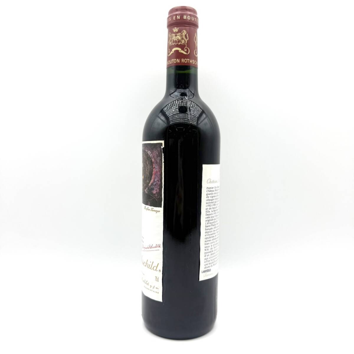 25博/A009538-1/OT20000/J121-318/ 酒　 果実酒　Chateau Mouton Rothschild 1998 シャトームートン　赤12.5% 750ml _画像4