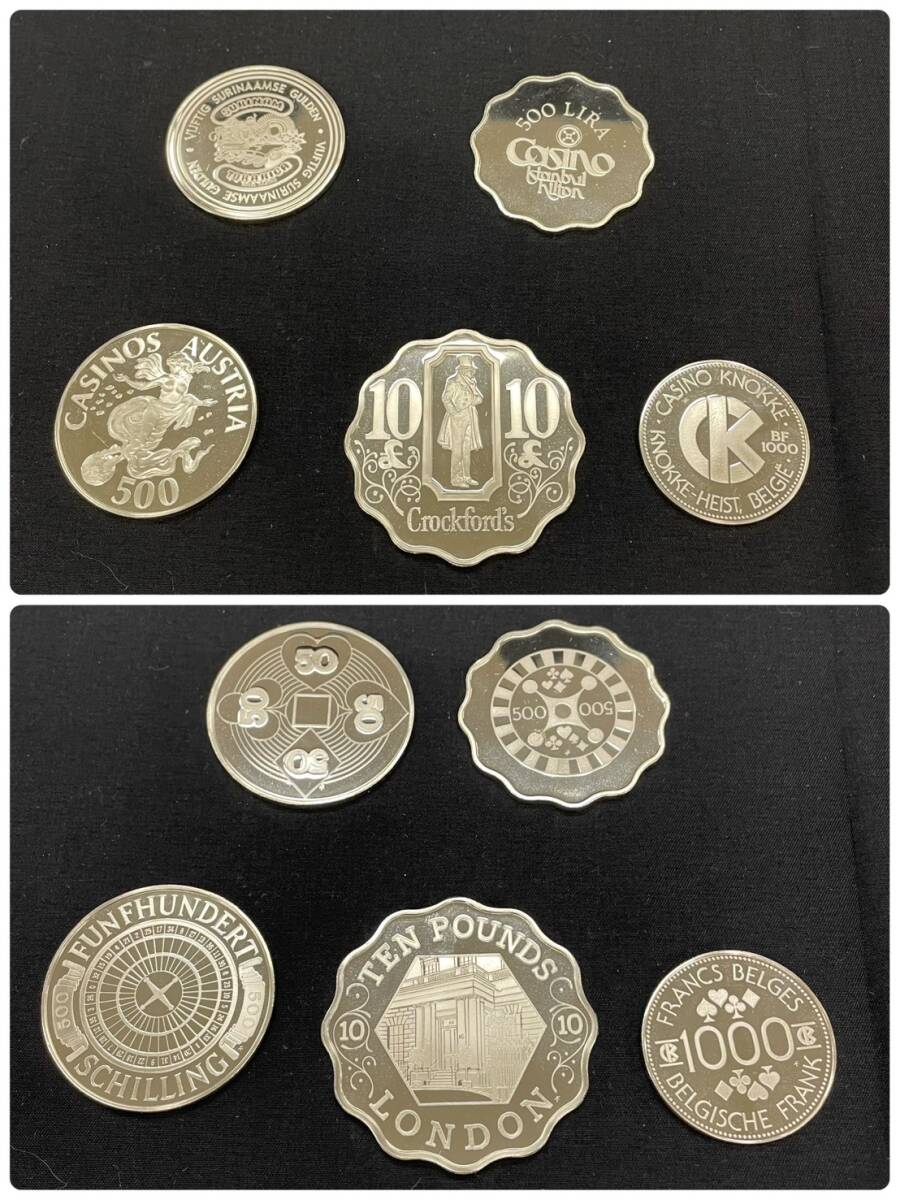 KIS/205615-1/61488/S121-25/ コイン 25枚セット THE OFFICIAL GAMING COINS OF THE WORLD’S GREAT CASINOS 世界の有名カジノ_画像6