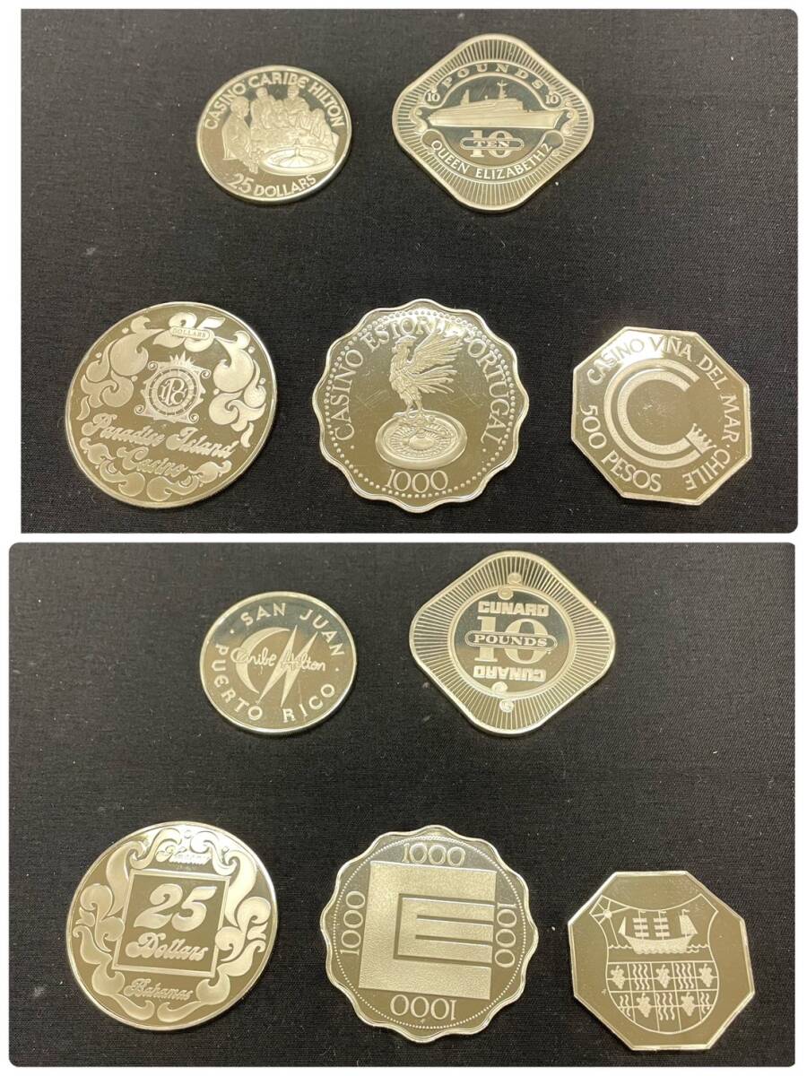 KIS/205615-1/61488/S121-25/ コイン 25枚セット THE OFFICIAL GAMING COINS OF THE WORLD’S GREAT CASINOS 世界の有名カジノ_画像3