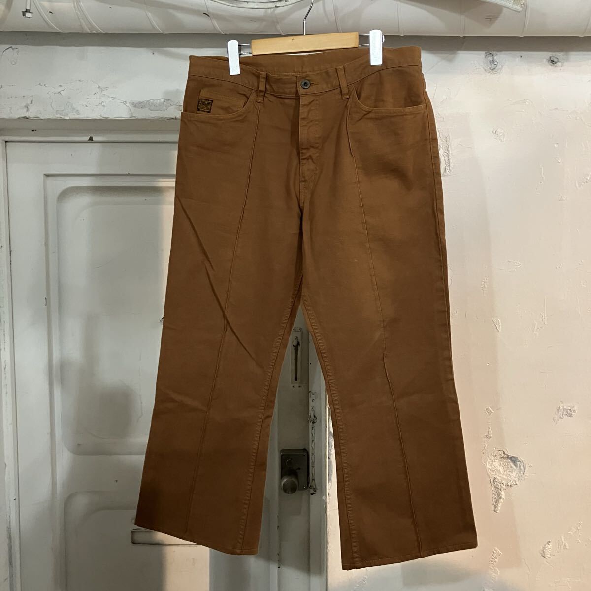 KAPITAL キャピタル センタープレス フレアパンツ サイズ36_画像1