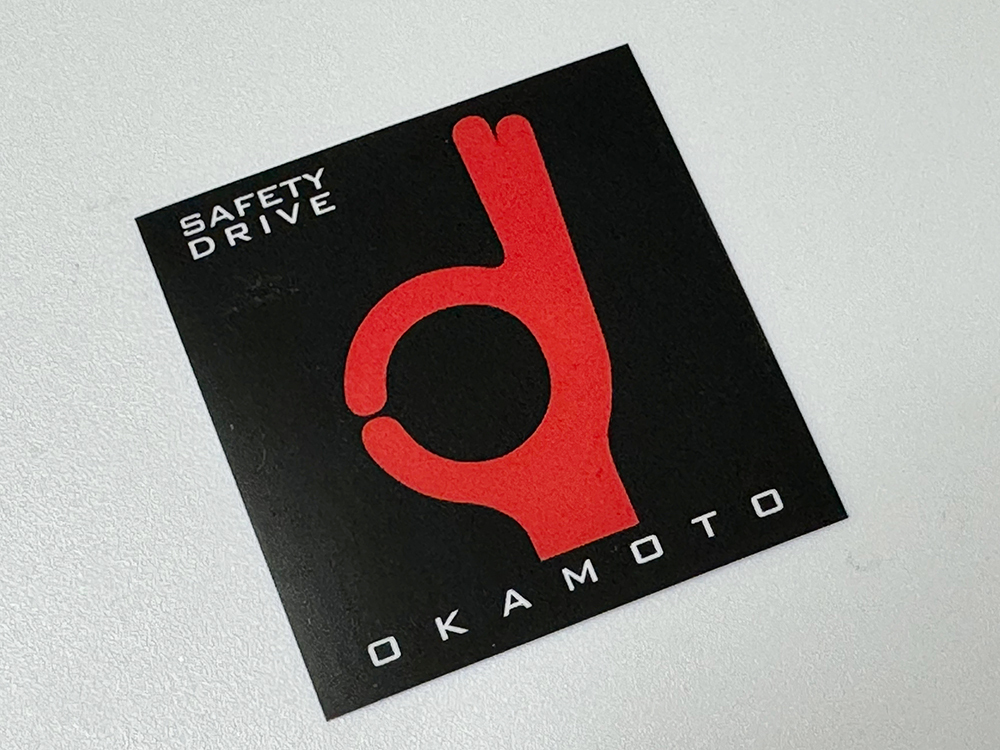 オカモト OK ステッカー 小 / 風防 当時 旭風防 リード Z1 Z2_画像1