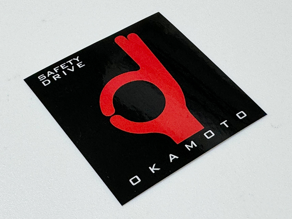 オカモト OK ステッカー 小 / 風防 当時 旭風防 リード Z1 Z2_画像2