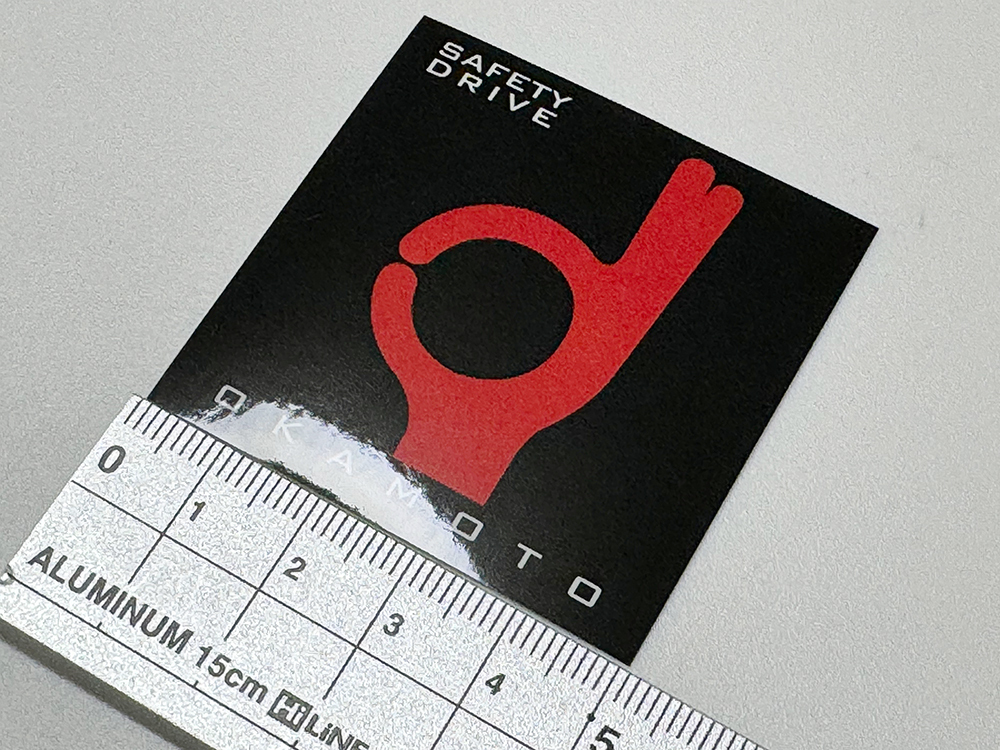 オカモト OK ステッカー 小 / 風防 当時 旭風防 リード Z1 Z2_画像3