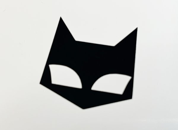 マーシャル ステッカー　黒 / カッティング 猫マーク_画像1