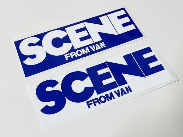 SCENE　青文字 ステッカー / VAN 昭和_画像2