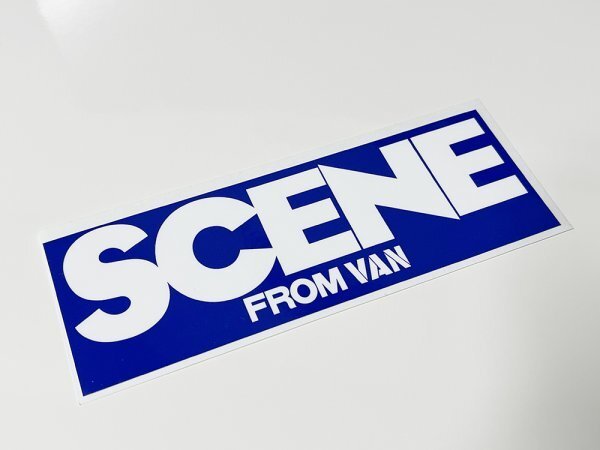 SCENE 白文字 ステッカー / VAN 昭和_画像1