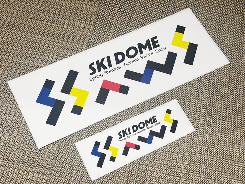 スキードーム ザウス ステッカー 小 / スキー ZZAWS 当時 昭和 私をスキーに連れてって_画像2