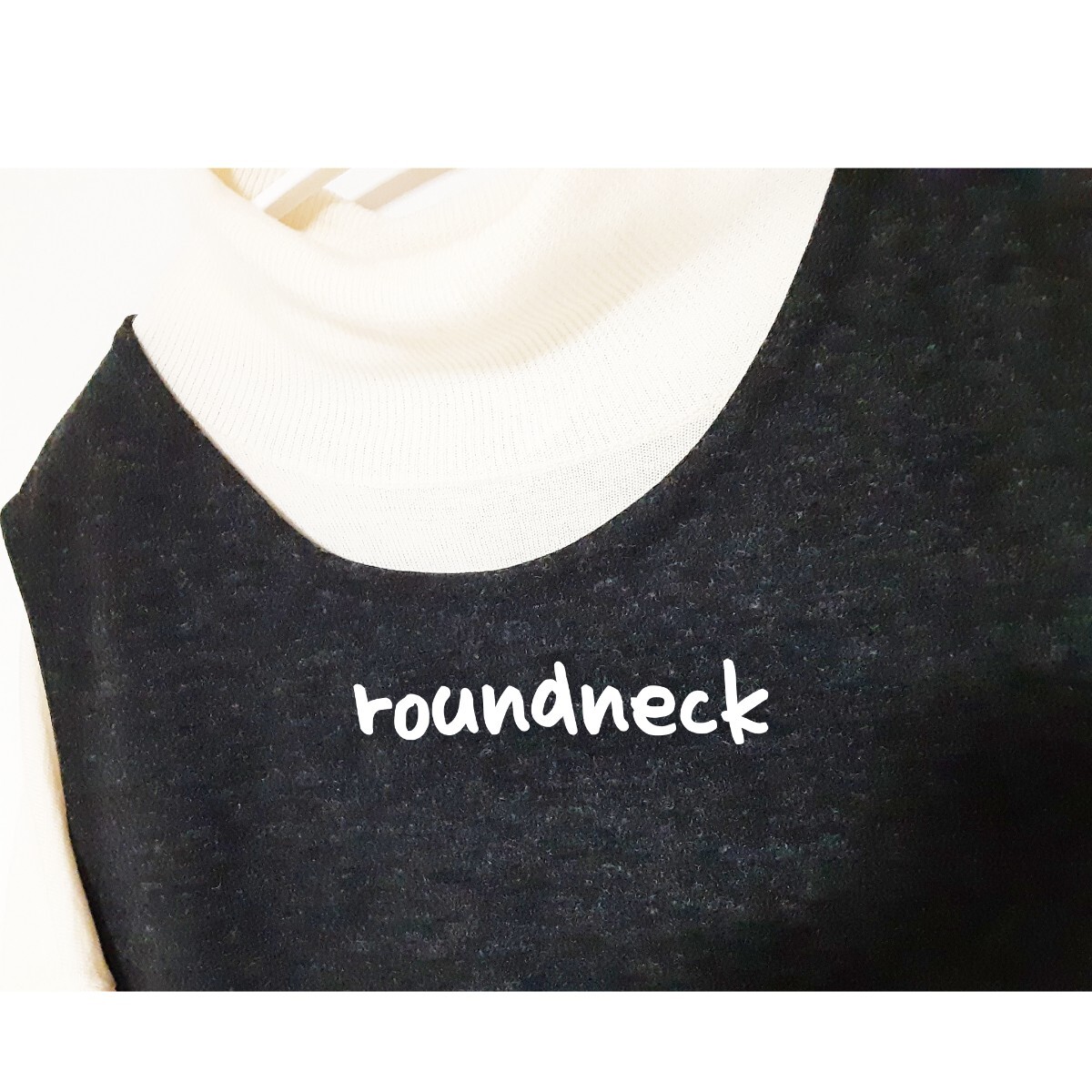 ハンドメイド　グレー系　パッチ Aライン　JSK_画像4