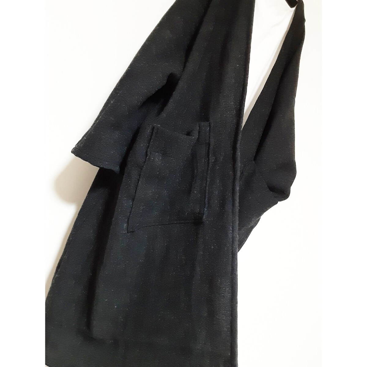 ハンドメイド　ストレートネックカーディガン　ロング_画像4