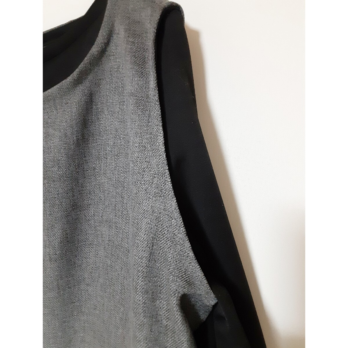 handmade 大きいsize　シンプル　チュニックベスト_画像5