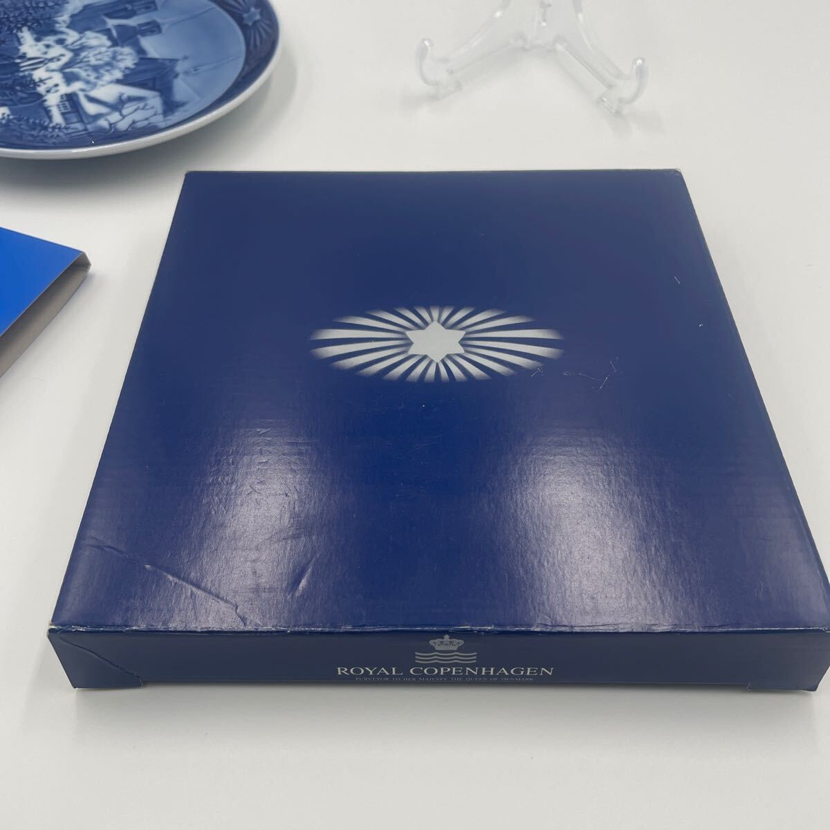 ROYAL COPENHAGEN Royal Copenhagen 1997 тарелка украшение тарелка орнамент тарелка plate подставка посуда синий модный 