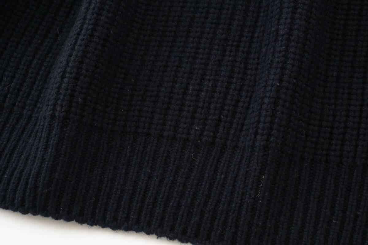 美品★VONDELフォンデル4万★Ssize/9号★カシミヤ100%ニット紺D064_画像6