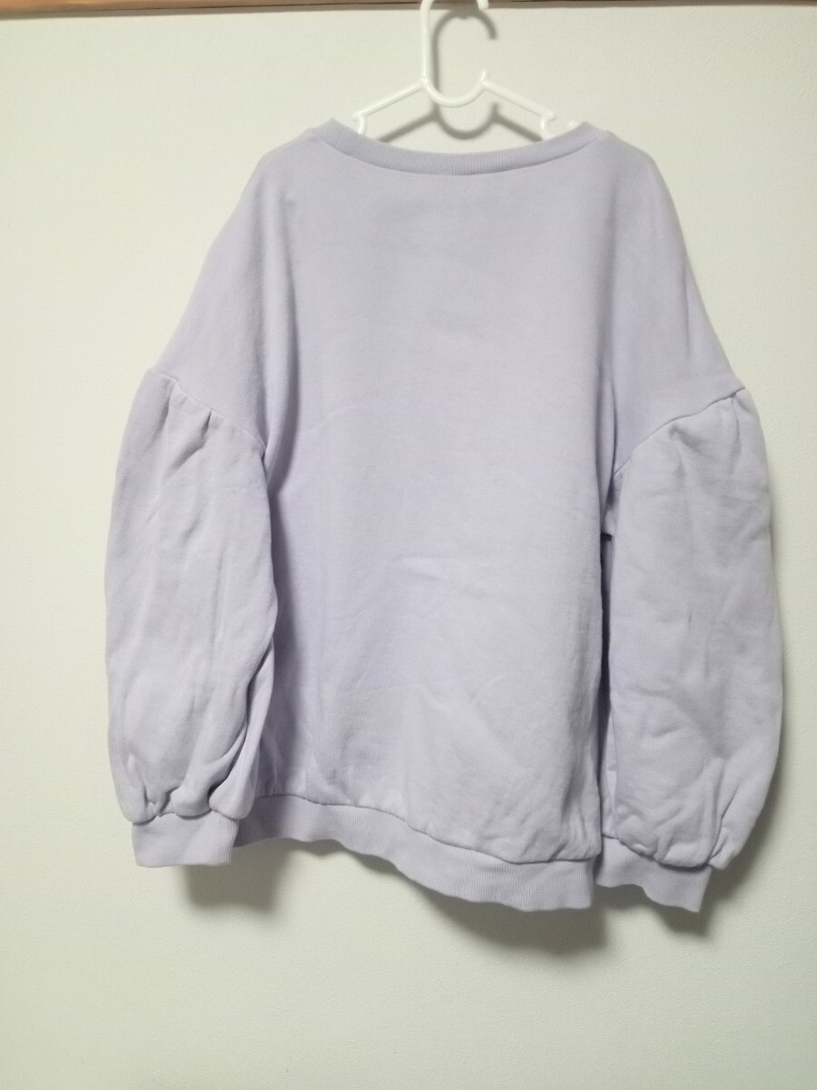 【美品】ANNA SUI mini(アナスイ ミニ) フラワー 千鳥 ロゴ トレーナー 150_画像2