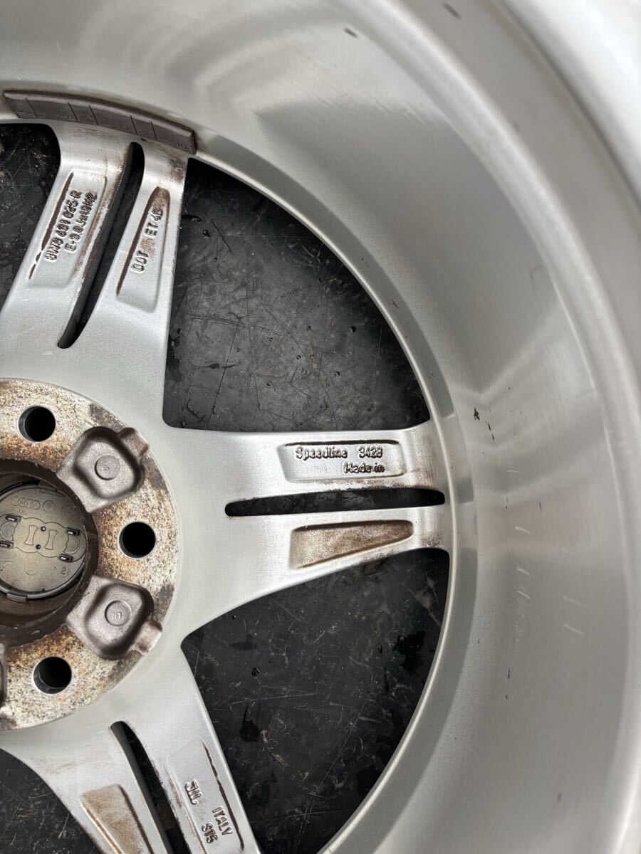 アウディ 純正ホイール 18インチ 8J 5穴シルバー 4本セット_画像7