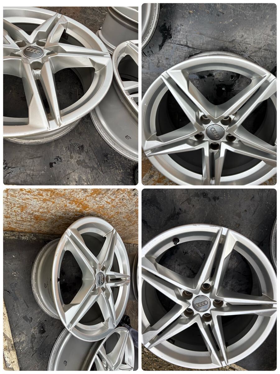 アウディ 純正ホイール 18インチ 8J 5穴シルバー 4本セット_画像10