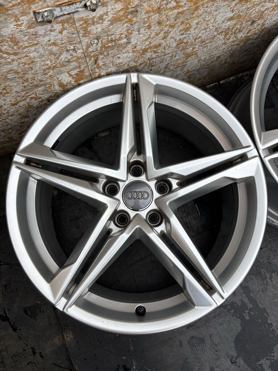 アウディ 純正ホイール 18インチ 8J 5穴シルバー 4本セット_画像1