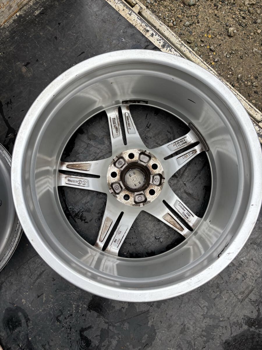 アウディ 純正ホイール 18インチ 8J 5穴シルバー 4本セット_画像2