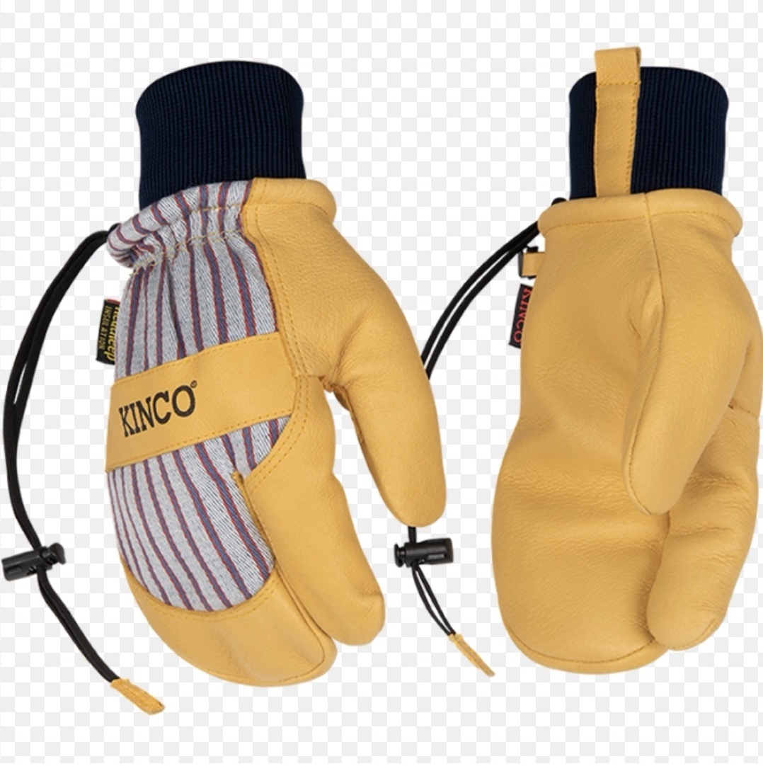 KINCO　プレミアム　グレイン　スキー　グローブ　Mサイズ　３FINGER ミット　３フィンガーミトン_画像1