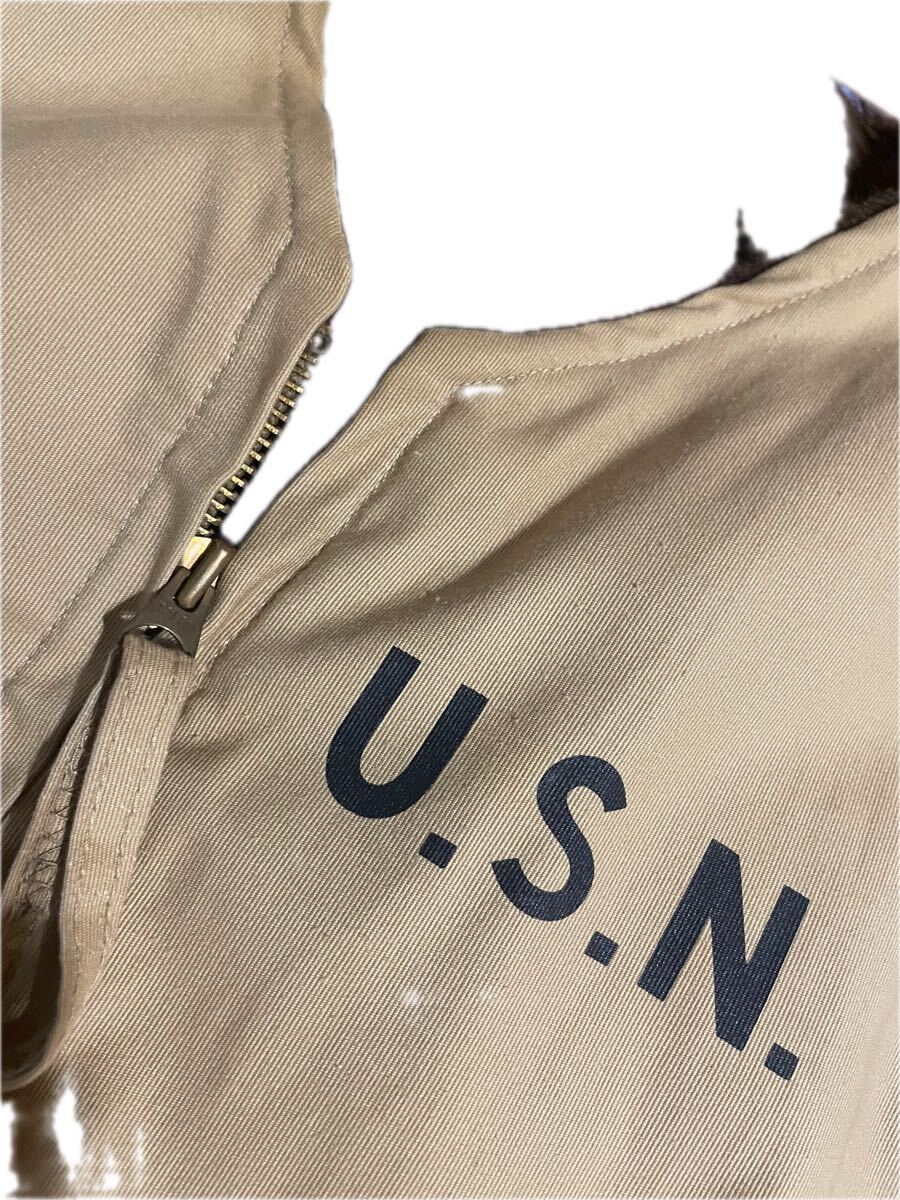 リアルマッコイ　デッキベスト　USN 36 TALONzip デモテックス　S_画像4
