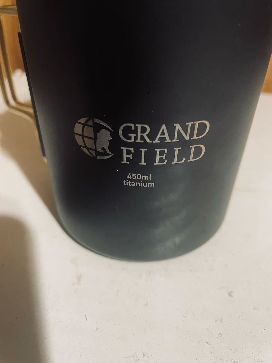 GRAND FIELD ブラックチタンマグカップ　２個セット　キャンパー_画像5