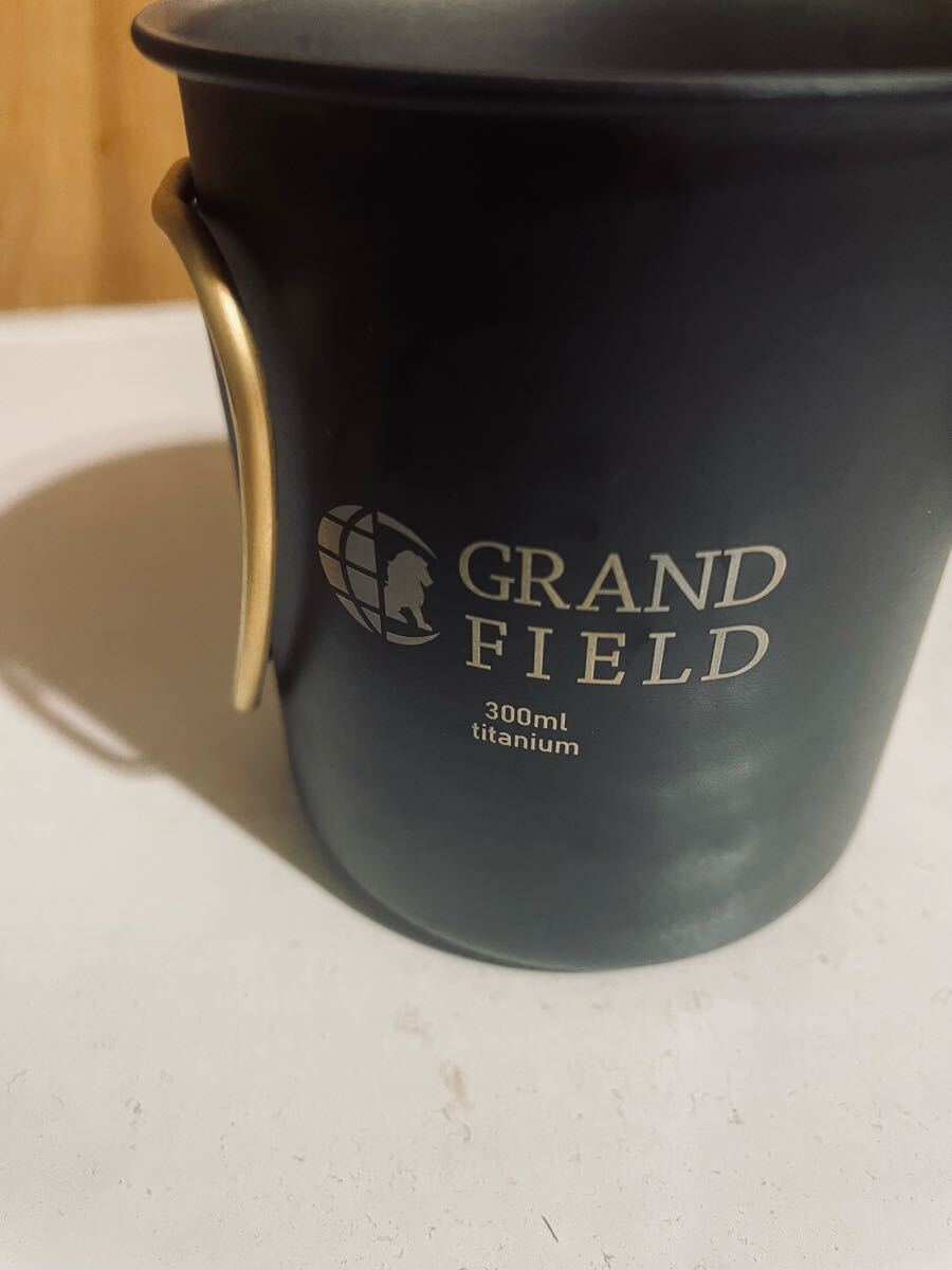 GRAND FIELD ブラックチタンマグカップ　２個セット　キャンパー_画像6