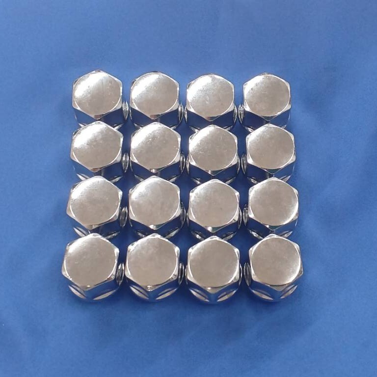 ホンダ軽自動車用 ポリッシュ ナット 19HEX M12 x P1.5 16個 1台分_画像1