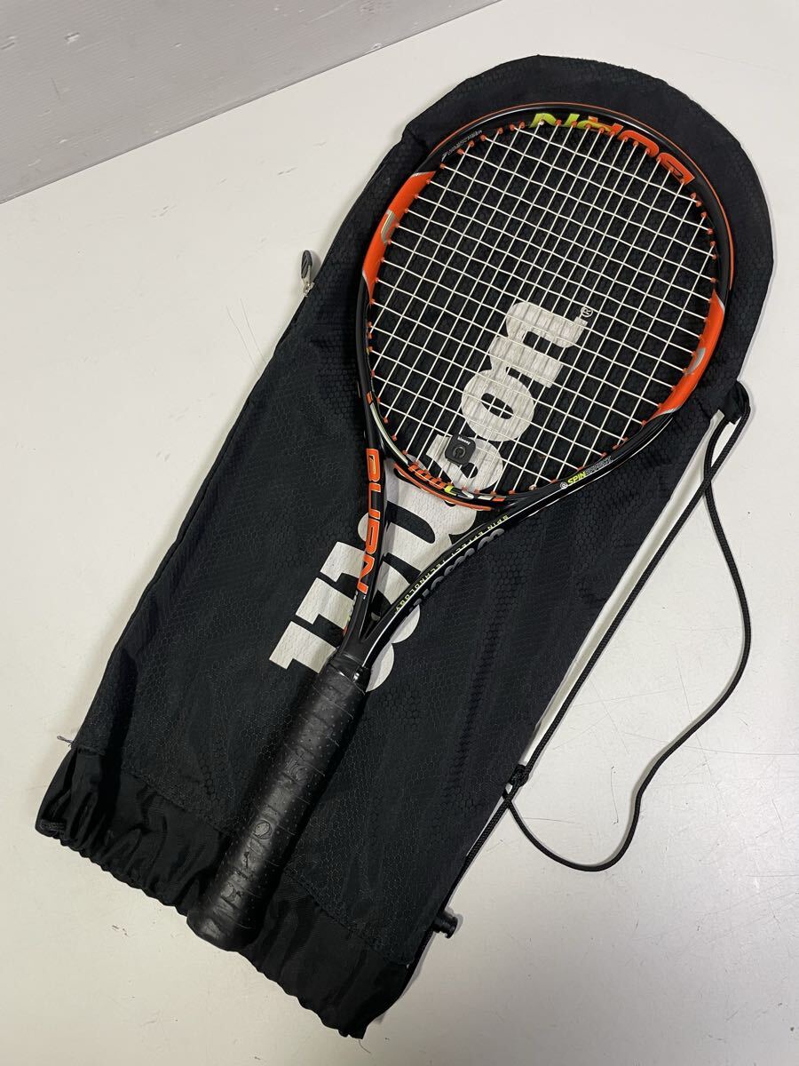 ◆Q63 送料無料 Wilson Burn 100LS (2015) 硬式テニスラケット テニスラケット ウィルソン バーン_画像1