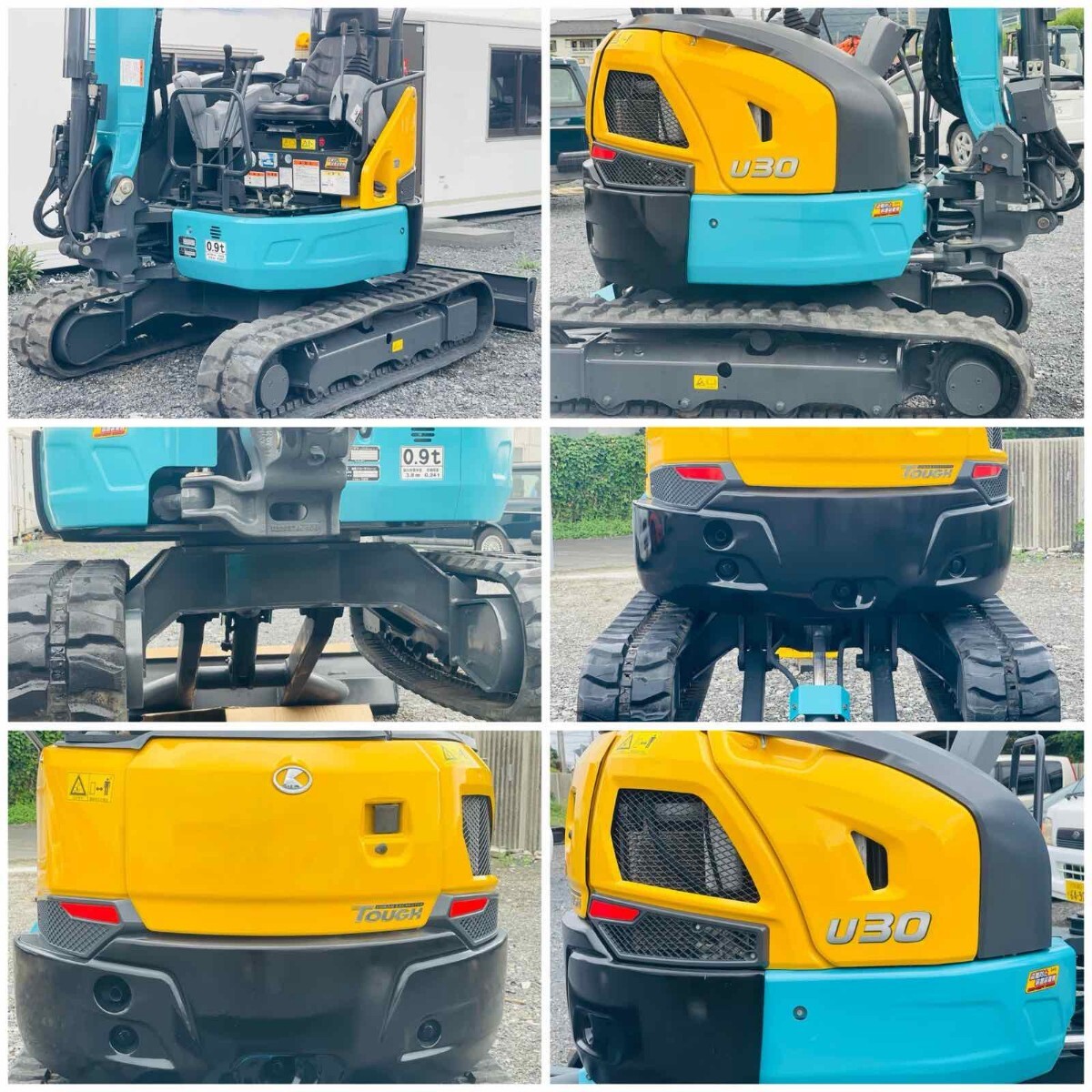 # Kubota KUBOTA #U-30-6 # Mini гидравлический экскаватор ( Mini Yumbo )# механизм масса :2,990kg # машина body масса :2,270Kg # гидравлический трубы # час 1210h #2016 год 