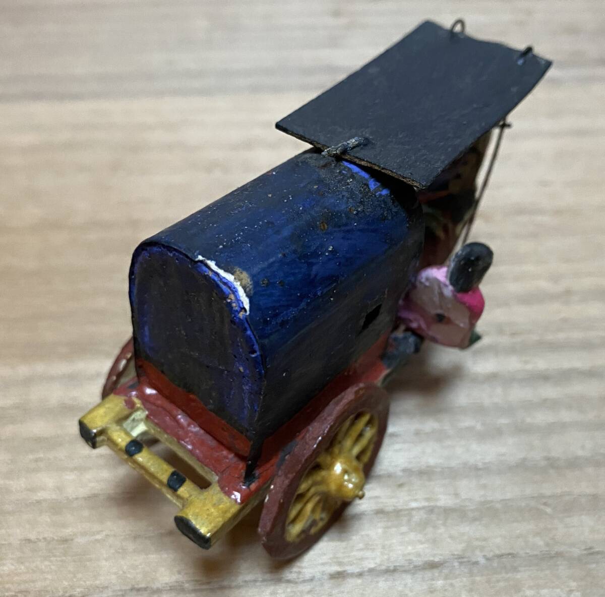 古い 中国人 幌馬車 支那 唐人 土人形 泥人形 時代 工芸 郷土 玩具 伝統_画像10