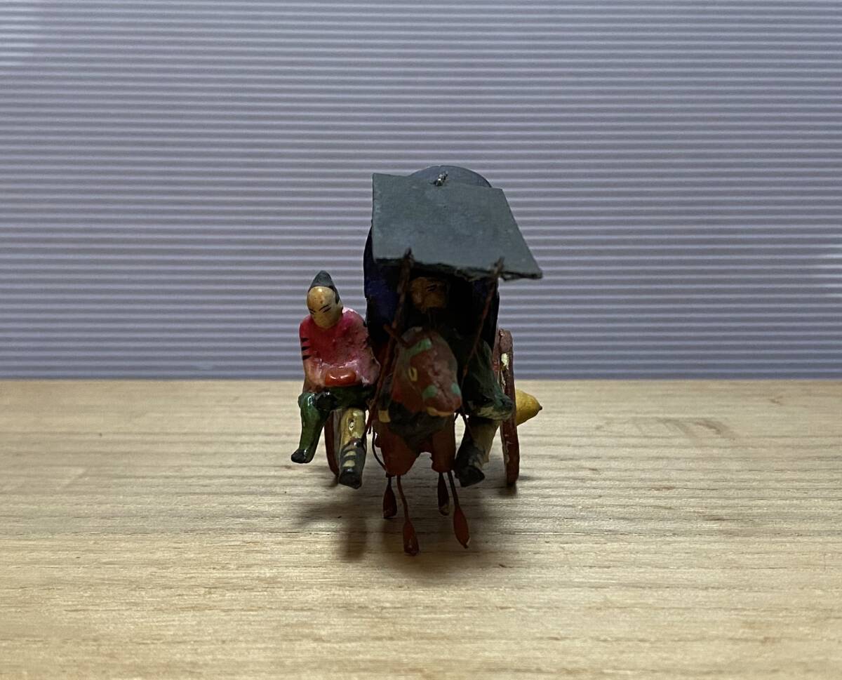 古い 中国人 幌馬車 支那 唐人 土人形 泥人形 時代 工芸 郷土 玩具 伝統_画像3