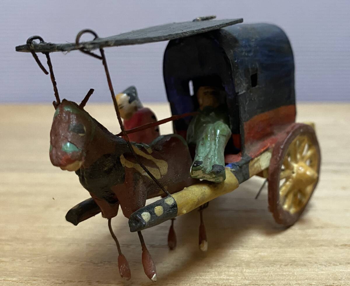 古い 中国人 幌馬車 支那 唐人 土人形 泥人形 時代 工芸 郷土 玩具 伝統_画像8