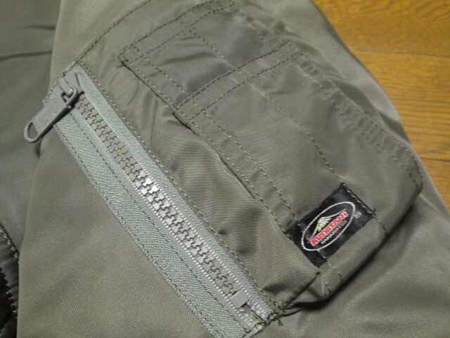 レア クシタニ KUSHITANI ブルーギア BLUEGEAR ライダースジャケット ライディング ミリタリー フライト ジャケット 中綿 ナイロン M_画像3