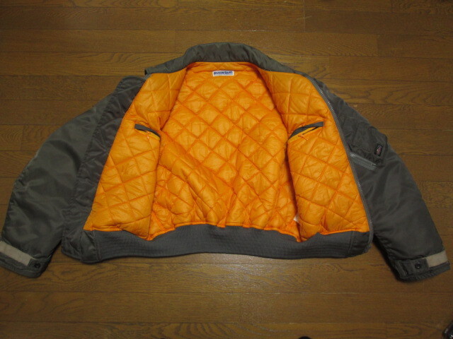 レア クシタニ KUSHITANI ブルーギア BLUEGEAR ライダースジャケット ライディング ミリタリー フライト ジャケット 中綿 ナイロン M_画像6