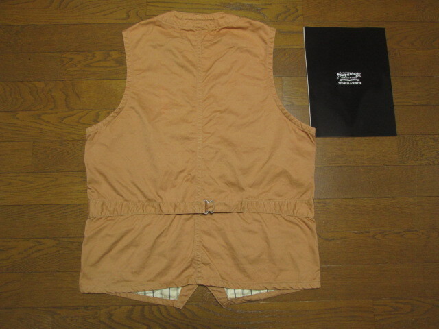 SUGAR CANE シュガーケーン SUGARCANE ワークベスト SC12442 42 XL キャメル カタログ ベスト 442 lot442_画像2