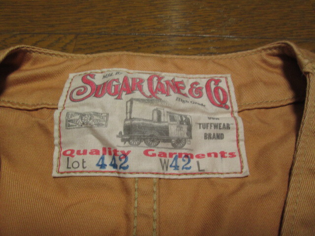 SUGAR CANE シュガーケーン SUGARCANE ワークベスト SC12442 42 XL キャメル カタログ ベスト 442 lot442_画像4
